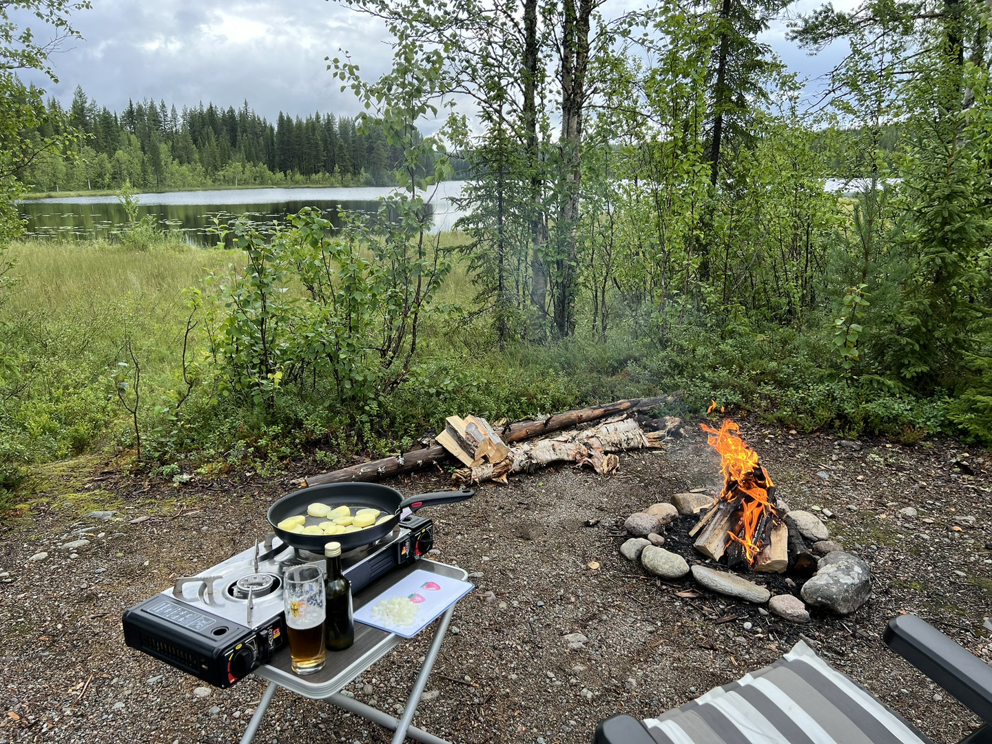 Unser abendlicher Stellplatz...