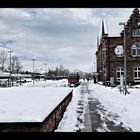 Unser Bahnhof im Winter