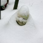 Unser Buddha trägt einen Wintermantel