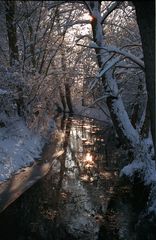 Unser Dorf-Fluß im Winter