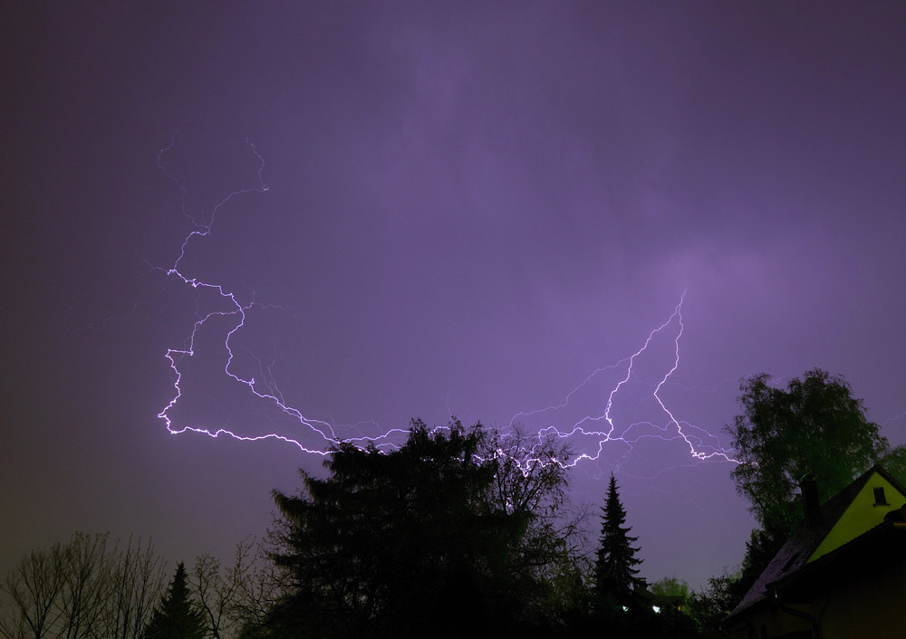 unser erstes Gewitter in diesem Jahr