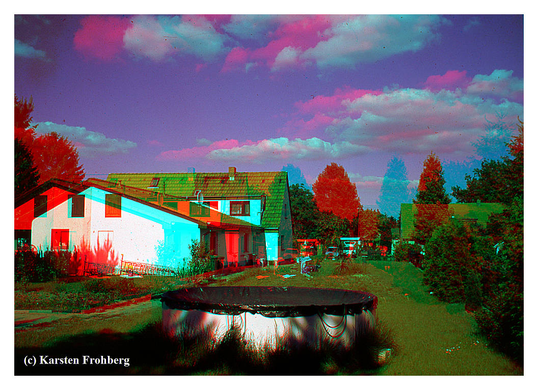 ,,Unser Garten!'' (analog) in 3D (Rot/Cyan)