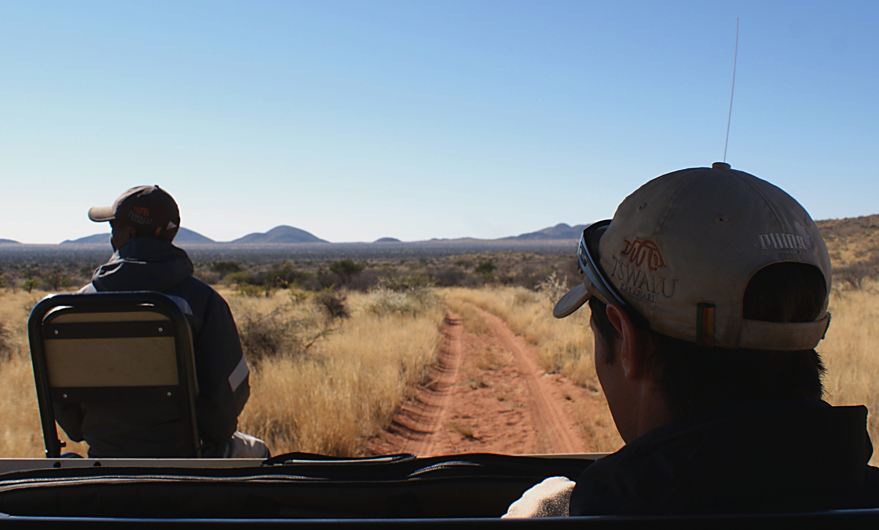 Unser Guide und sein Tracker in Süd-Afrika