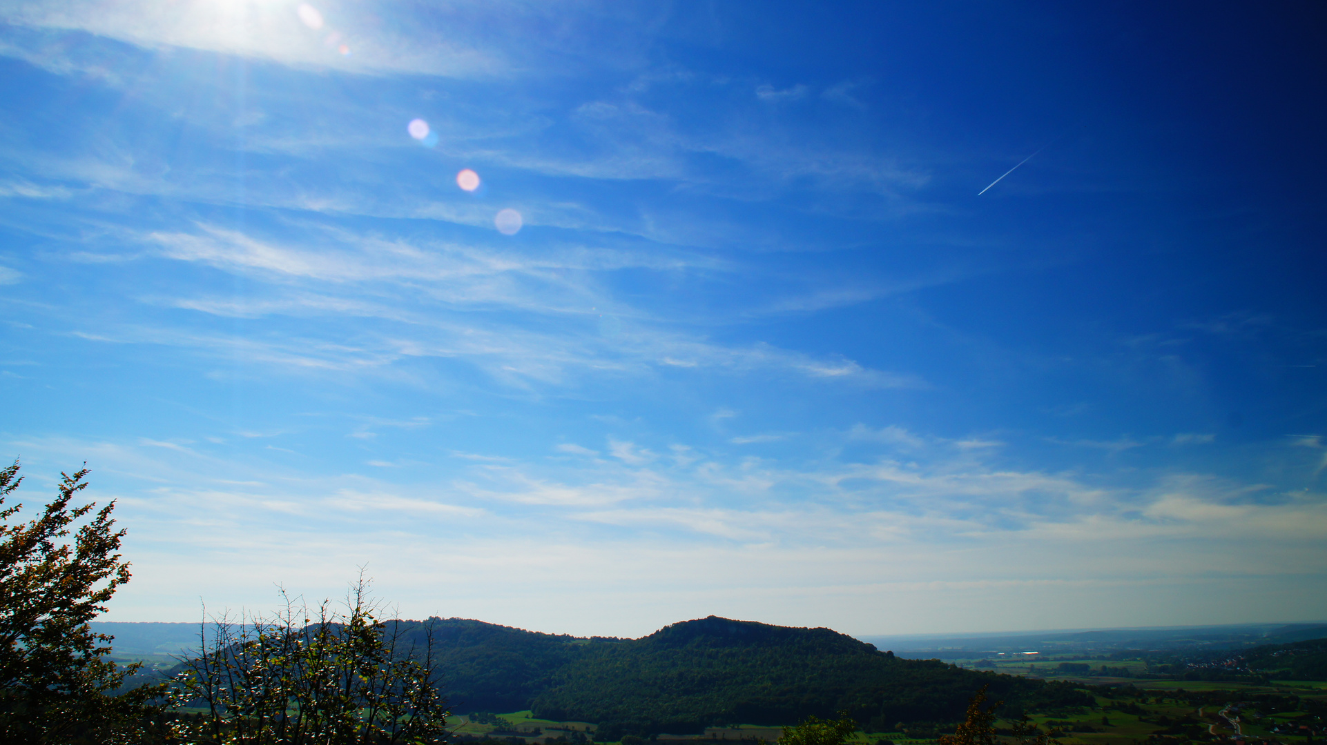 Unser Hausberg bei strahlendem Sonnenschein