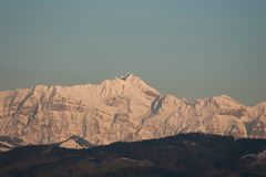 Unser Hausberg in der Abendsonne