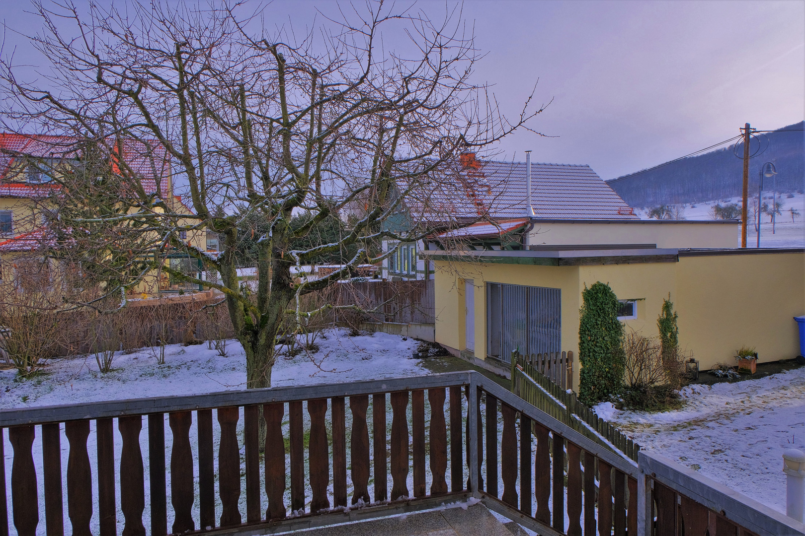 unser Kirschbaum im Winter (nuestro cerezo en invierno) Foto & Bild