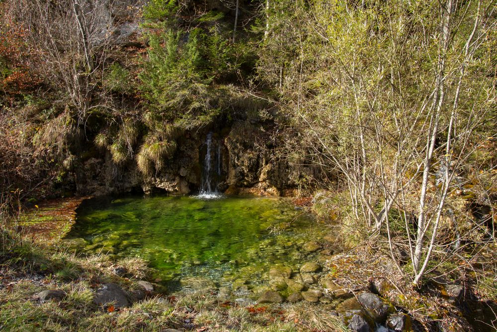 unser kleiner Wasserfall...