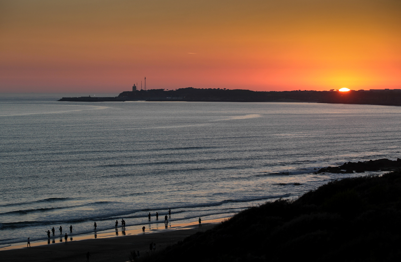 Unser letzter Sonnenuntergang in Conil