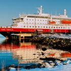 Unser Schiff am Wendepunkt der Reise in Kirkenes