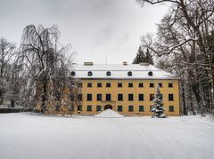 Unser Schloß im Schnee