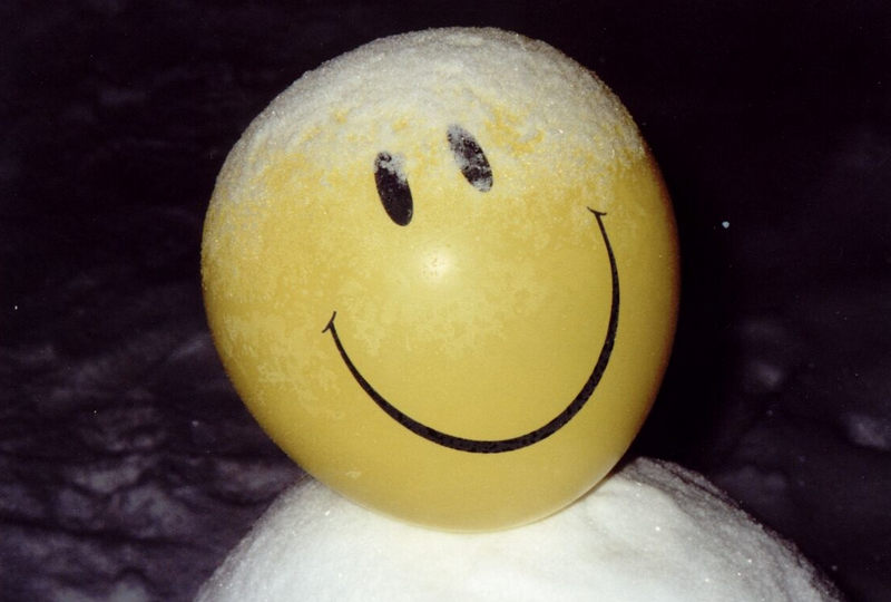 Unser Schneemann ist happy! 2