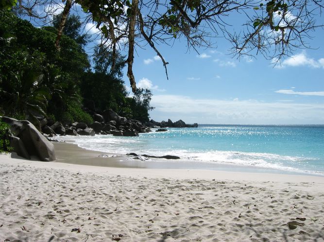 Unser schönstes, fast einsames Strand der Seychellen