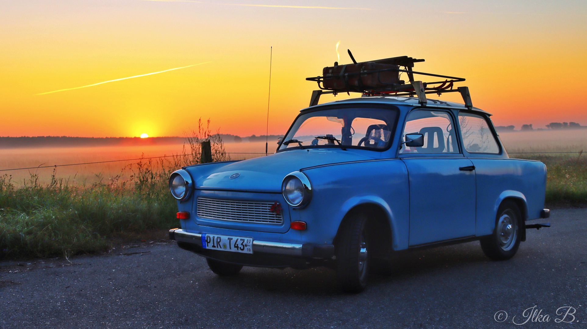 Unser "Schorsch" bei Sonnenaufgang 