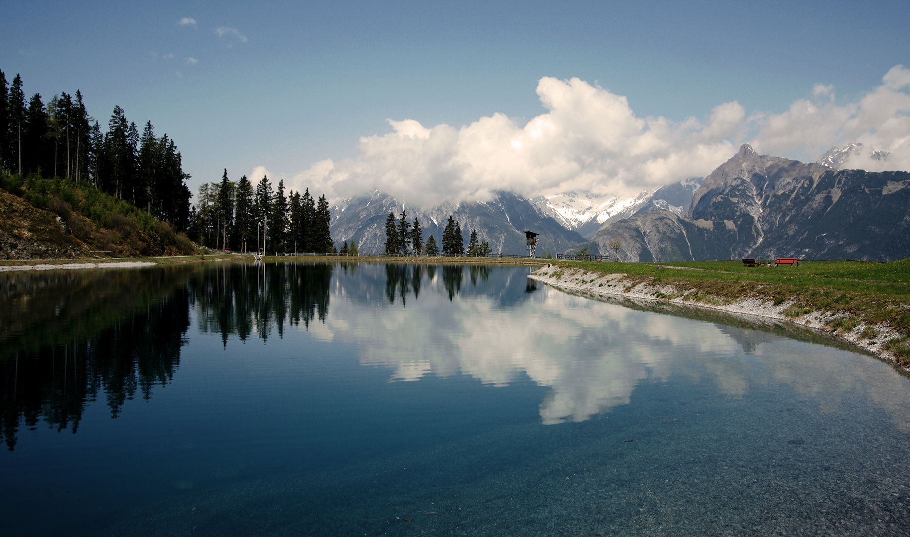 unser Speichersee auf ca. 1800m