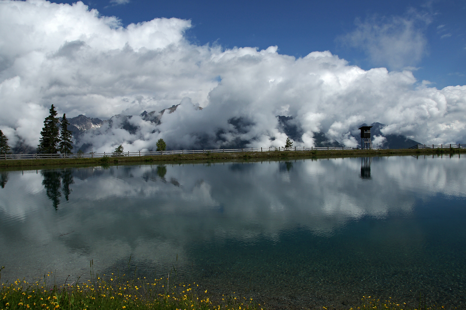 unser Speichersee auf ca.1600m!