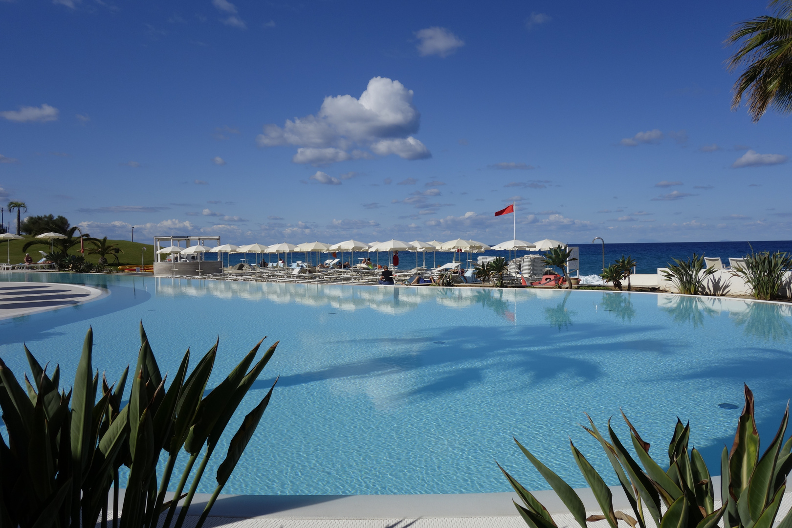 Unser Strand und hotel im letzen Urlaub im September 2017