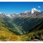 Unser Tal- Blick vom Restipass in Richtung Lötschenlücke