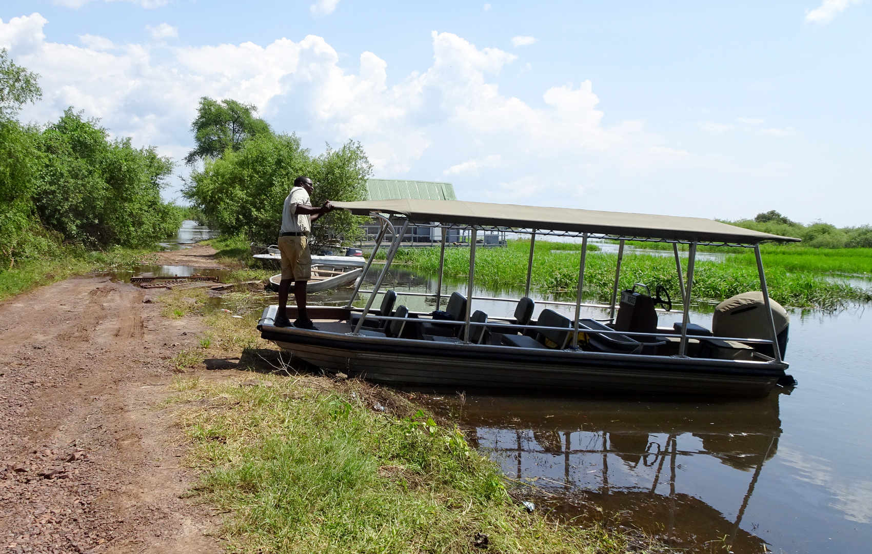 Unser Touren Boot auf dem Chobe River