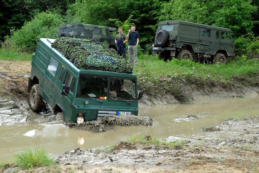 Unser Volvo mag Wasser