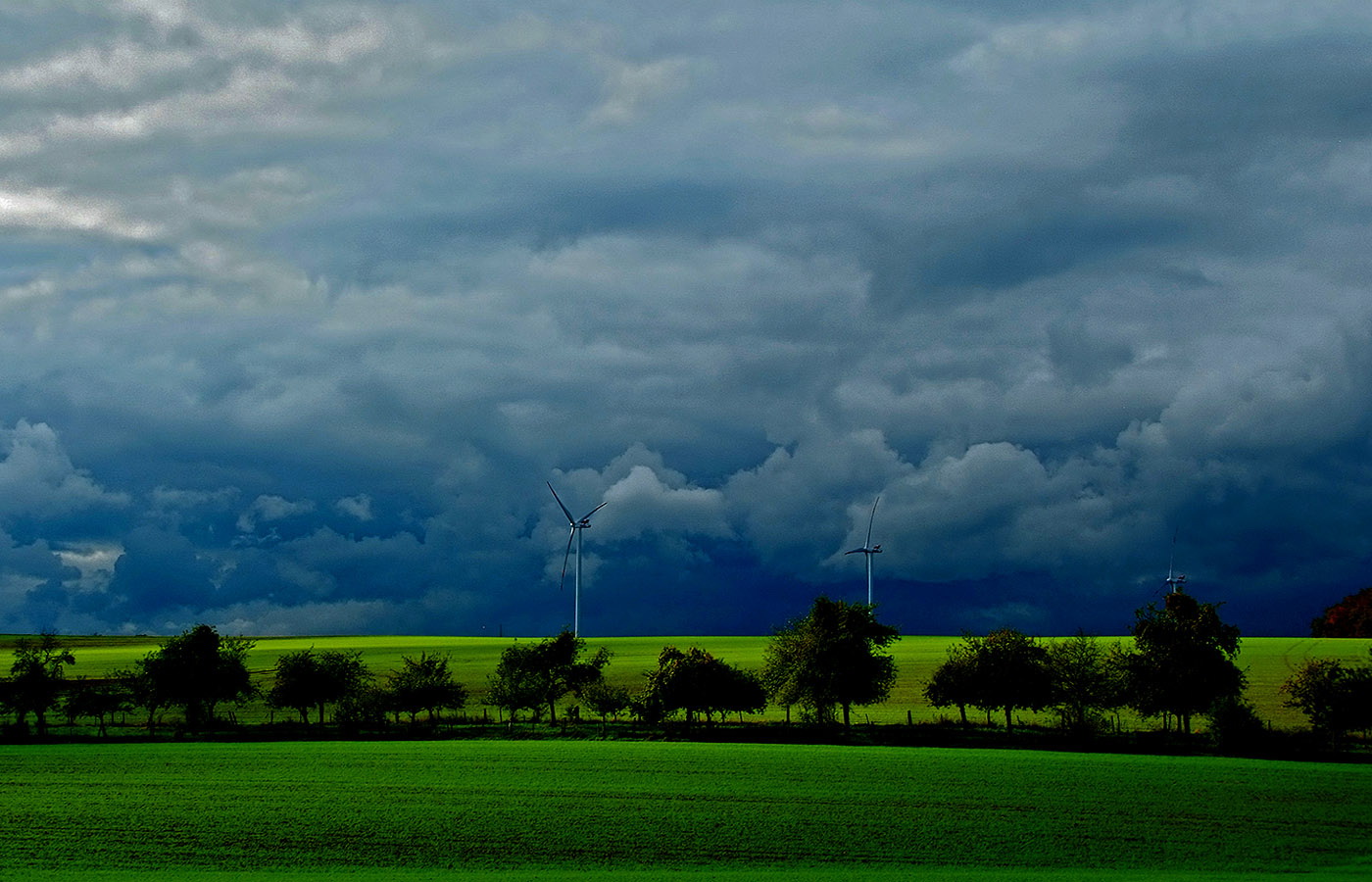 Unser Wetter ist zweigeteilt, ...