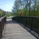 "unsere Brücke " In Zwickau mitten in der Natur ein Teil des Radweges entlang der Mulde