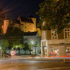 unsere Burg bei Nacht