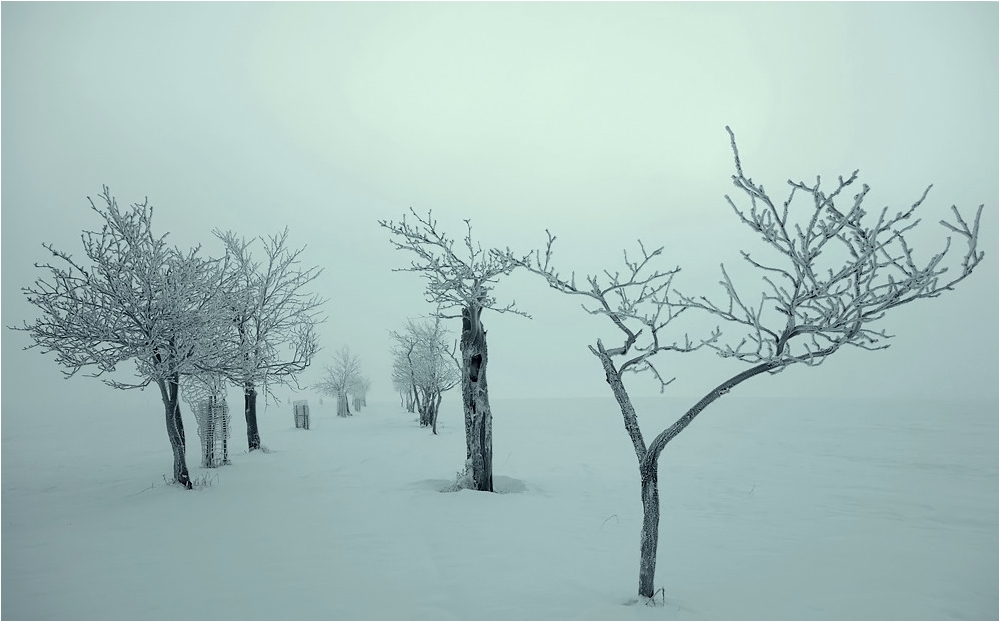 Unsere Dorfstraße im Winter ;-)