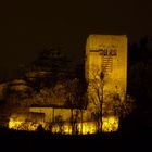 Unsere Lobdeburg bei Nacht