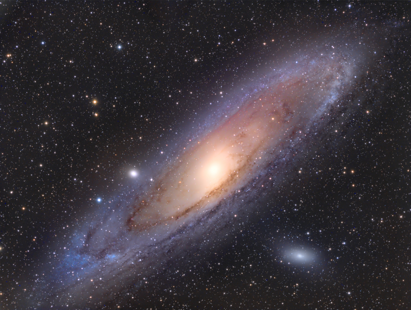 Unsere Nachbargalaxie M31 im Sternbild Andromeda