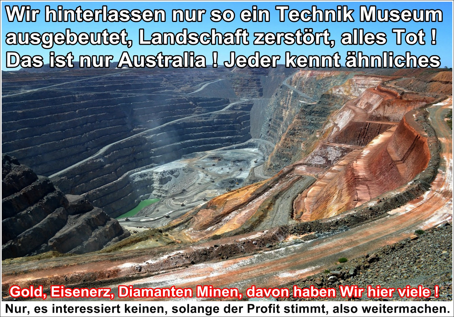 Unsere Narben in der Natur, Australia