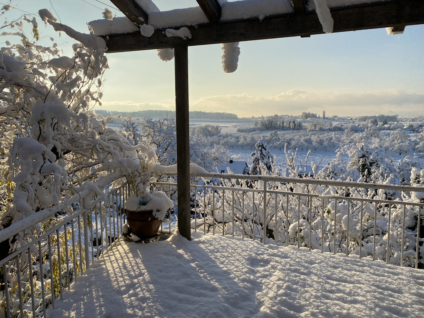 Unsere Sommerterrasse am 1. Advent 2023