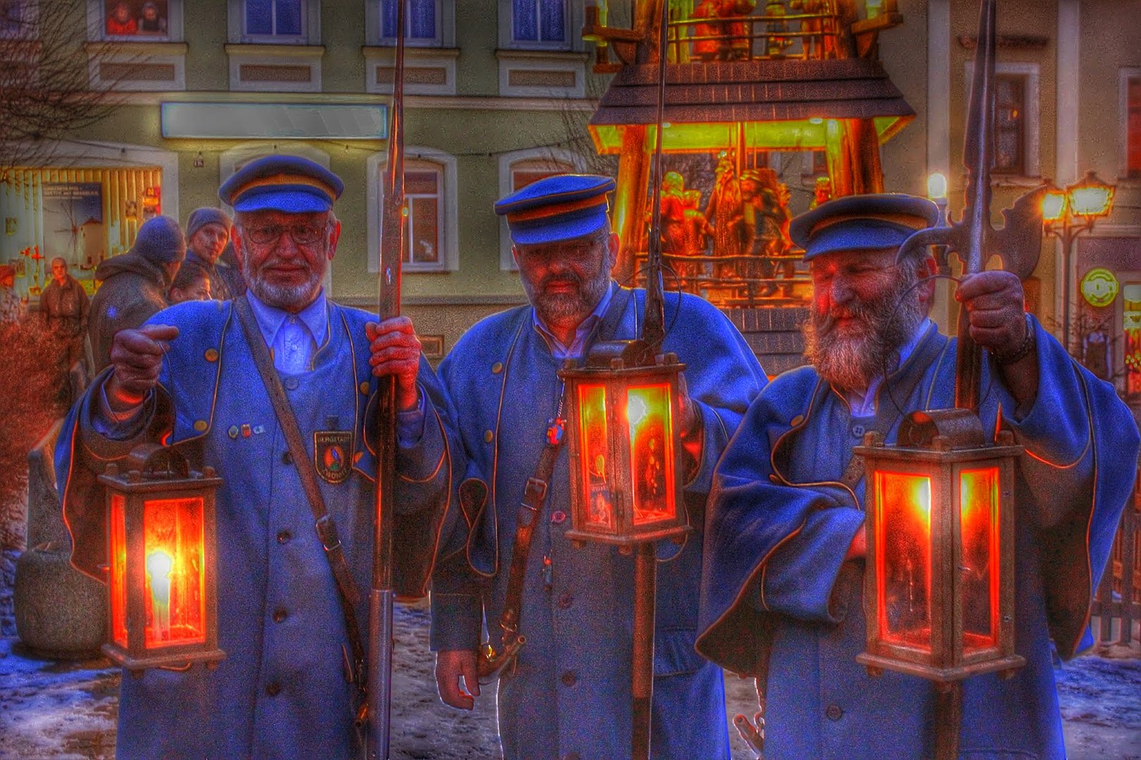 Unsere Stadteigenen Nachtwächter auf Tour