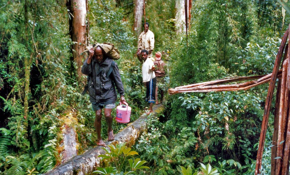 Unsere Träger im Urwald der Korowai