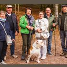 Unsere Wandergruppe am Parkplatz Spießweiher