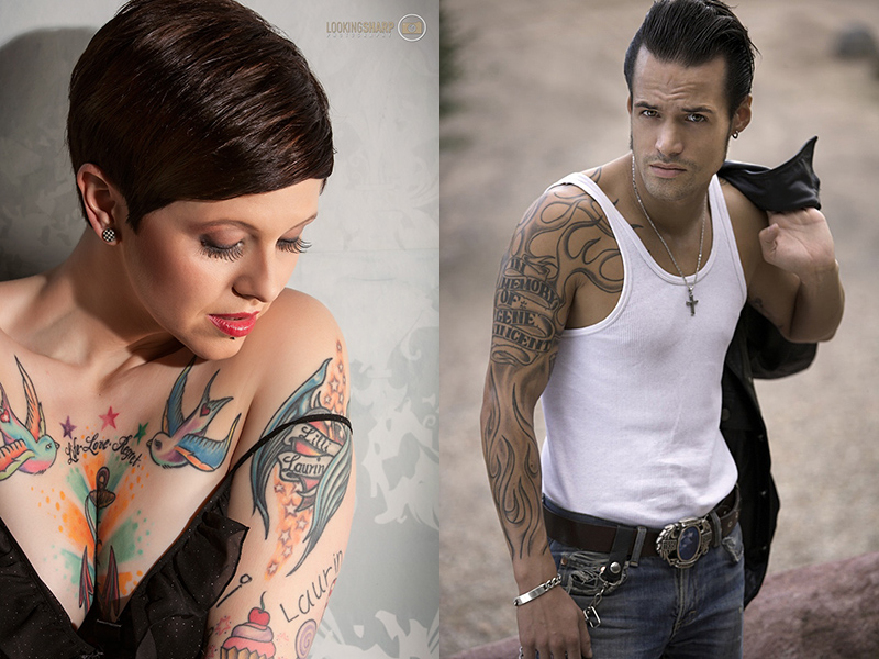 unsere Workshop-Modelle Steffi und Danny