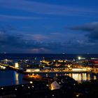 Unsichtbarer Supermond - Helgoländer Hafen bei Nacht