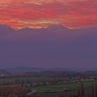 Unten goldener Herbst und oben Morgenrot vom feinsten