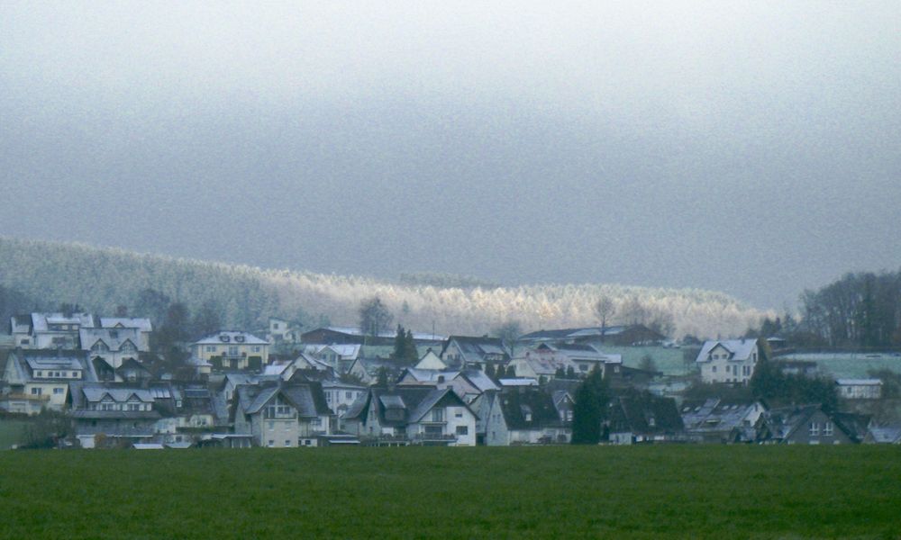 Unten grün, oben weiß