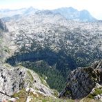 Unten kann man klein die Materialseilbahn des Ingolstätter Hauses erkennen...