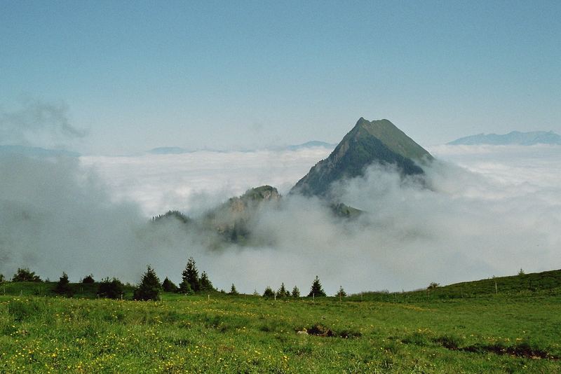 Unten Nebel - oben Sonne