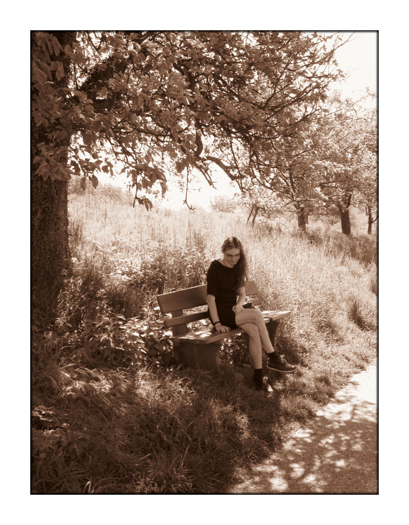 Unter dem Baum am Wegesrand