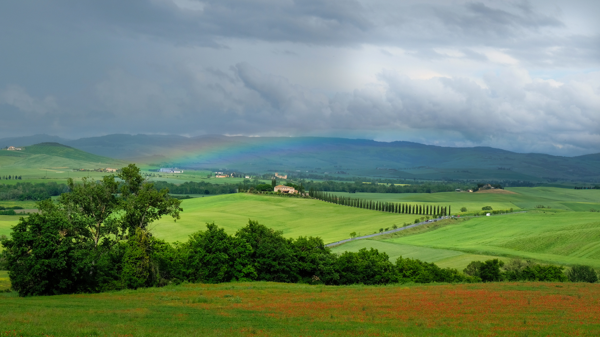 " unter dem Regenbogen "