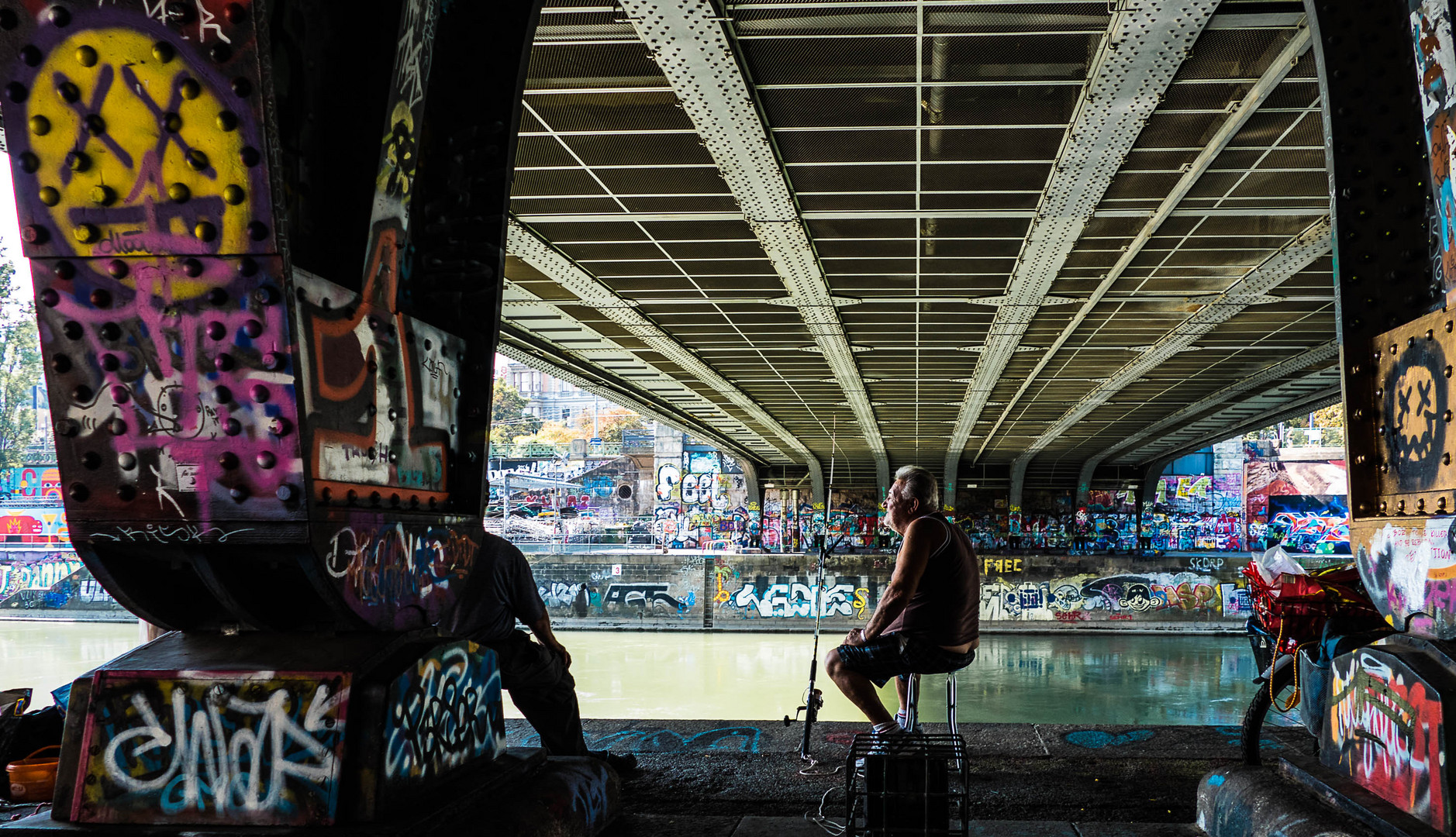 Unter den Brücken von Wien (Augartenbrücke)