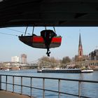 Unter der Brücke in Frankfurt am Main