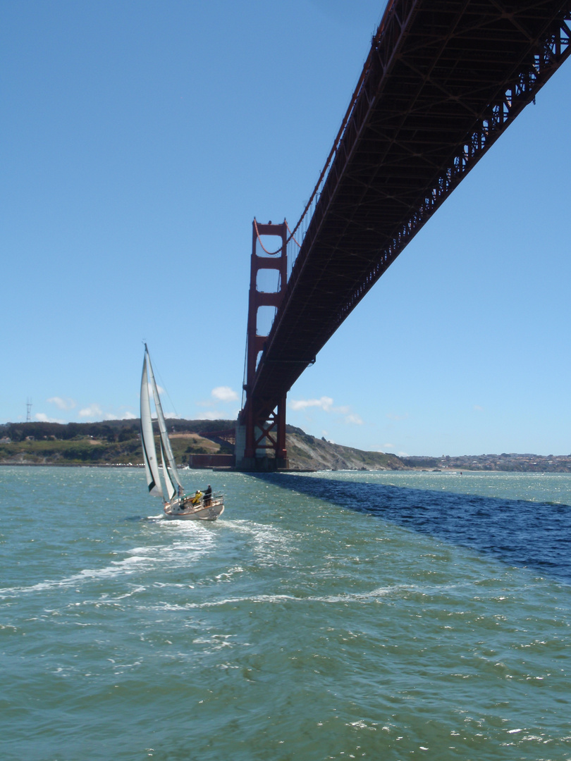 Unter der Golden Gate Bridge