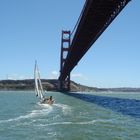 Unter der Golden Gate Bridge