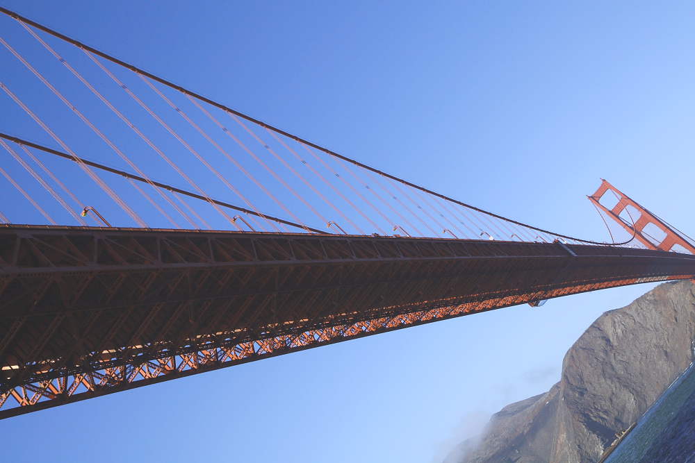 Unter der Golden Gate Bridge