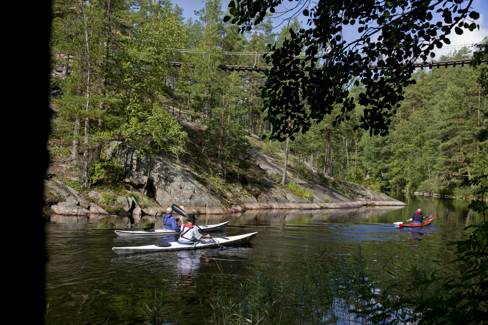 Unter der Hängebrücke im National Park