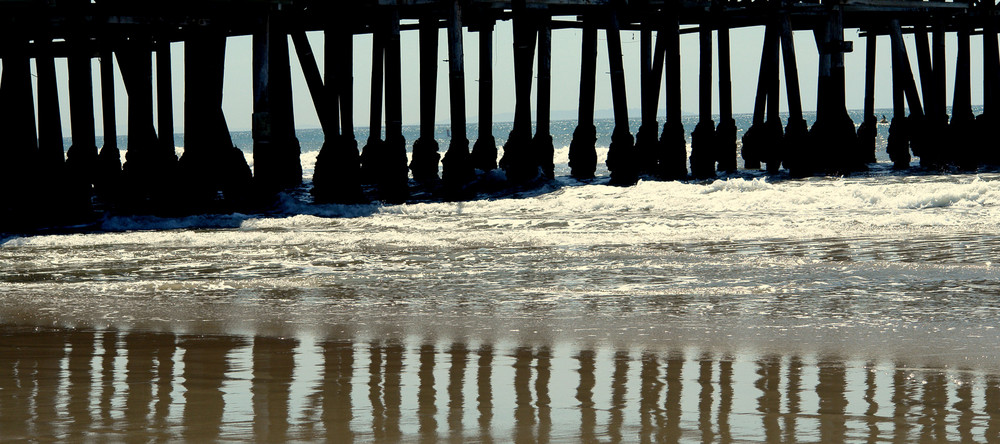 Unter der Pier von Santa Monica...Los Angeles