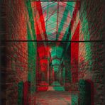 Unter der Schachtofenbatterie (3D Anaglyphe)